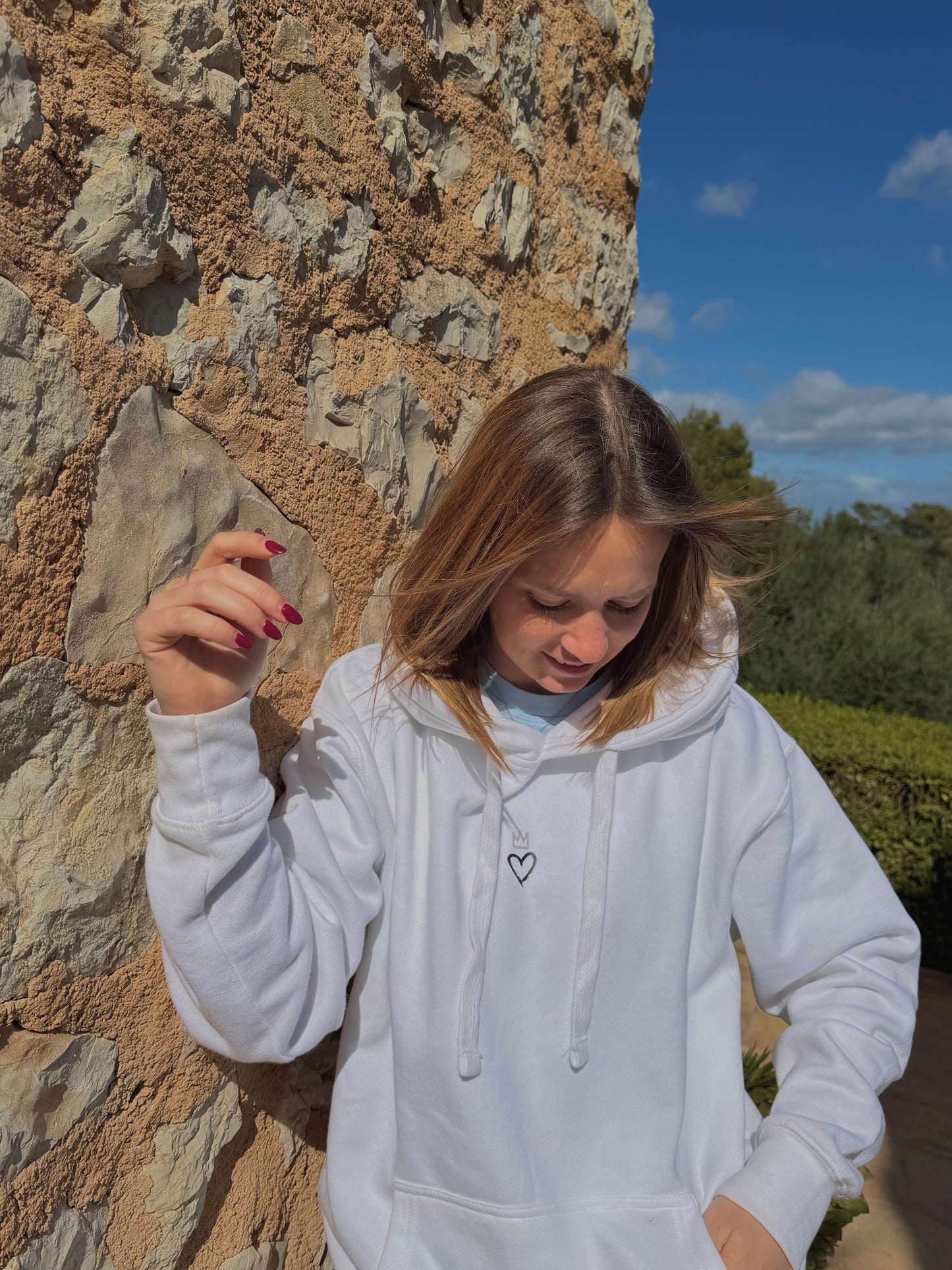 LZIX - Core Hoodie White