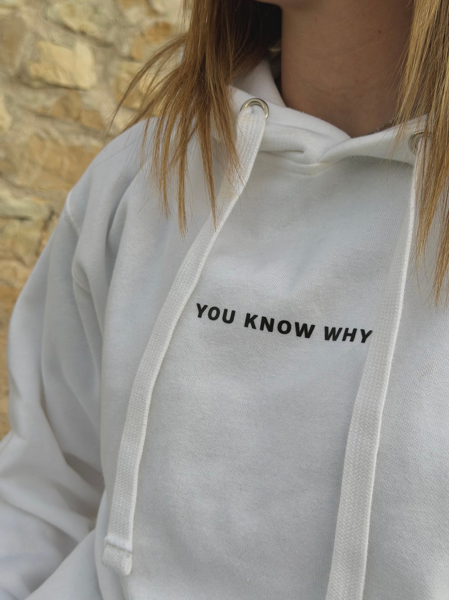 LZIX - You Know Why Hoodie White