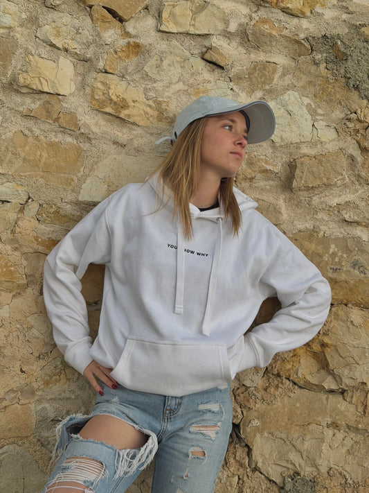 LZIX - You Know Why Hoodie White