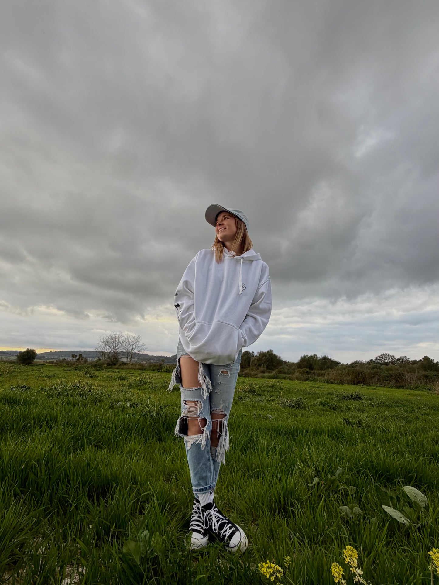 LZIX - Sign Hoodie White